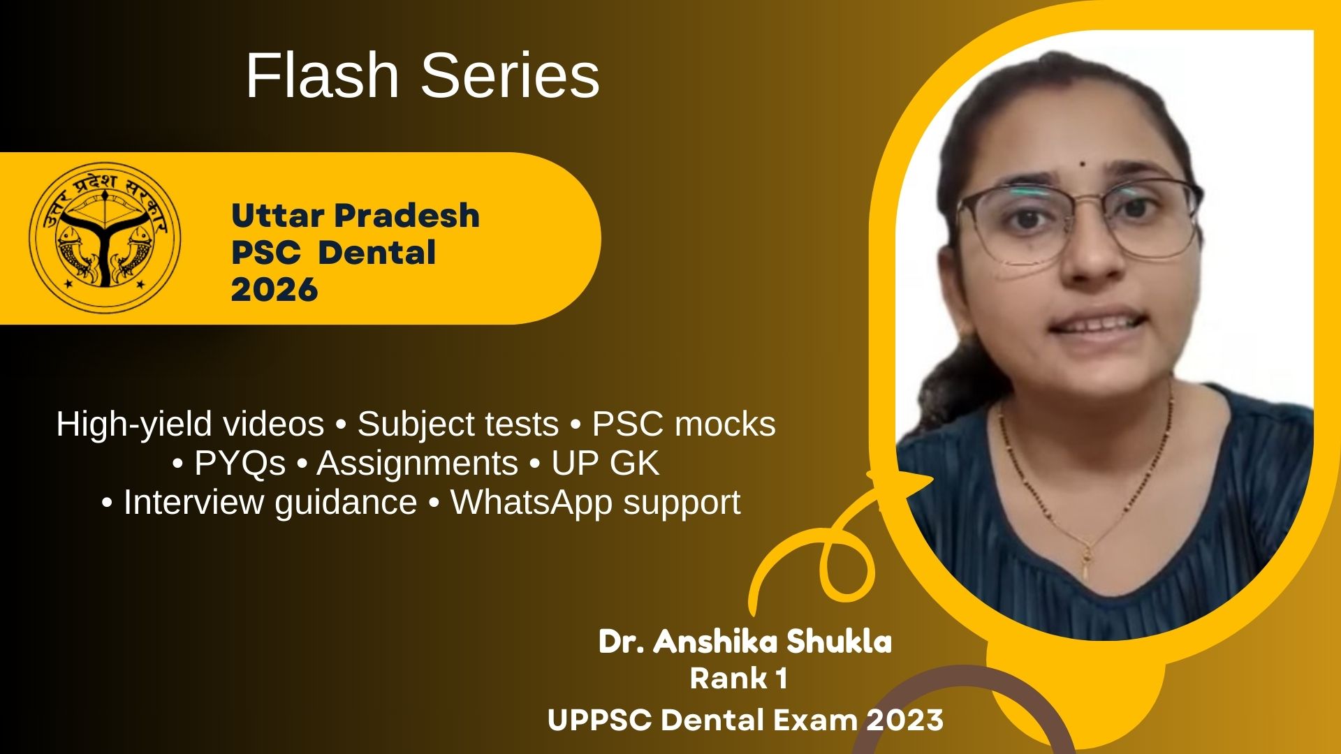 Flash Series for UPPSC Dental 2026 post